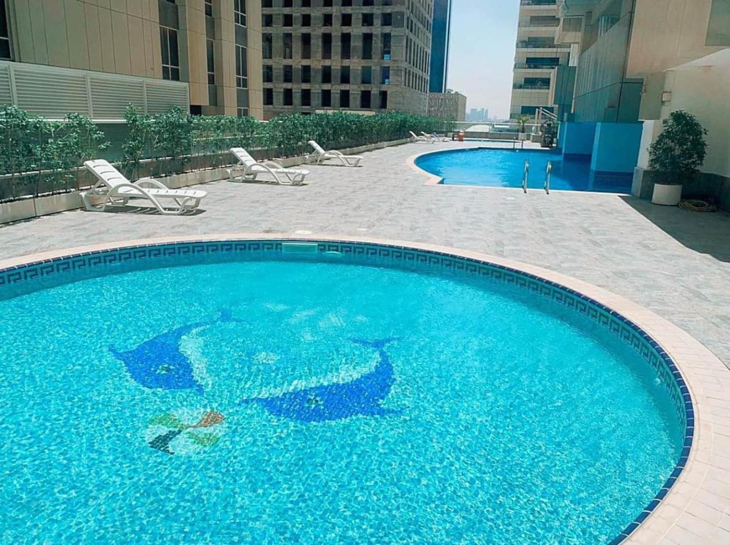Charming Warm Suite With Amazing Views Of The City Dubai Esterno foto
